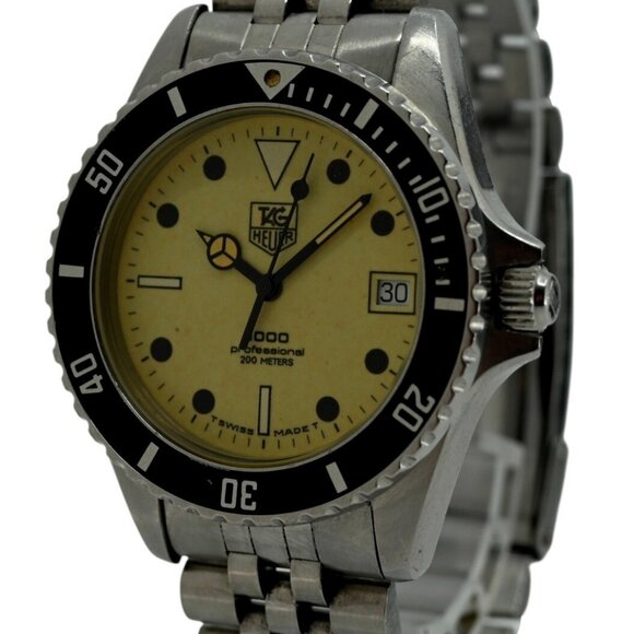 Tag Heuer 37mm Men's Luminous Dial Professional 1000 Series Dive Watch